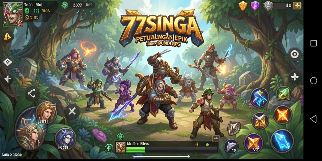 Tampilan gameplay epik dari 77SINGA saat beraksi.