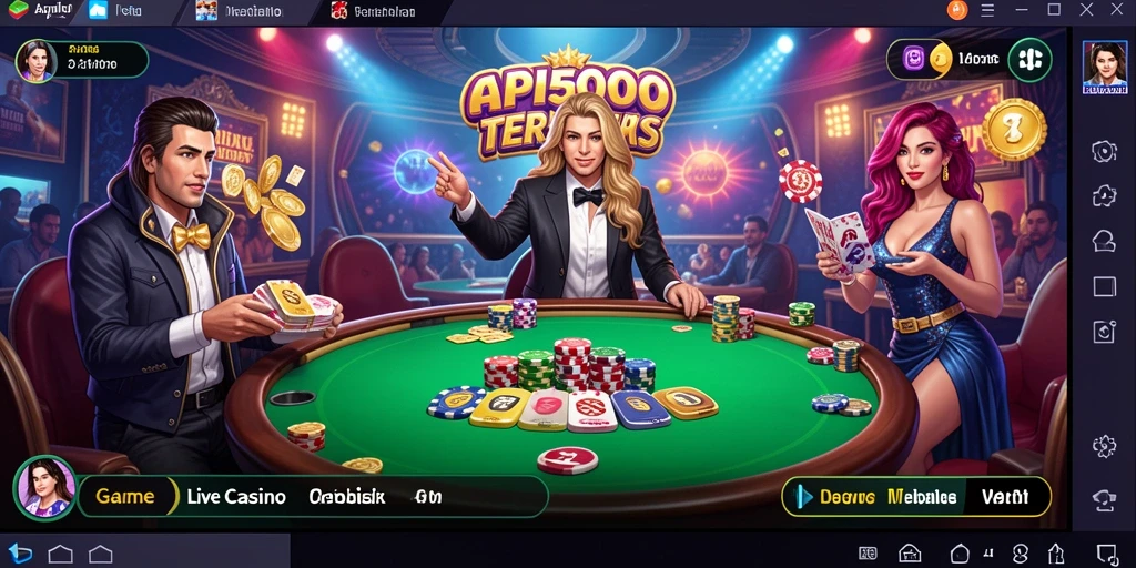 Tampilan gameplay Live Casino yang menegangkan dan interaktif.