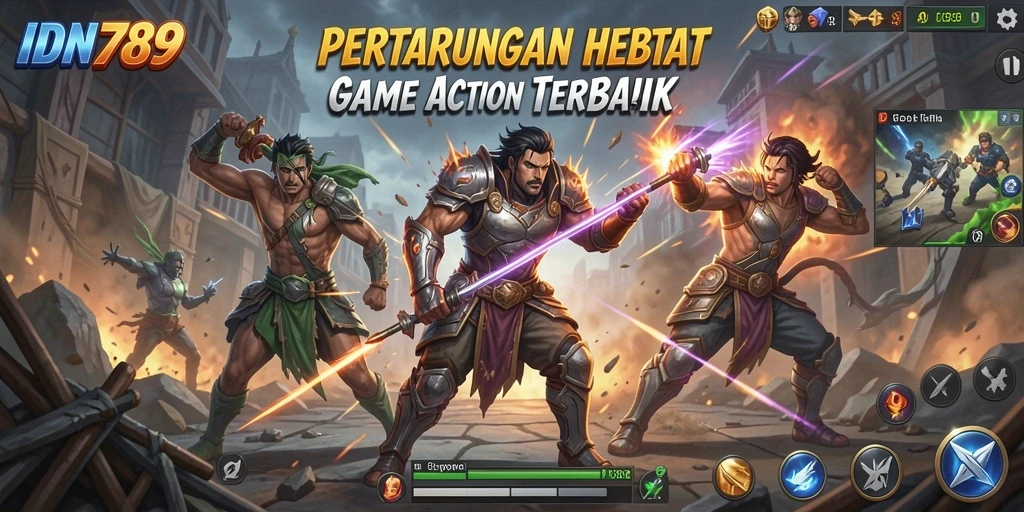 Screenshot menunjukkan aksi seru dari gameplay IDN789 yang mendebarkan.
