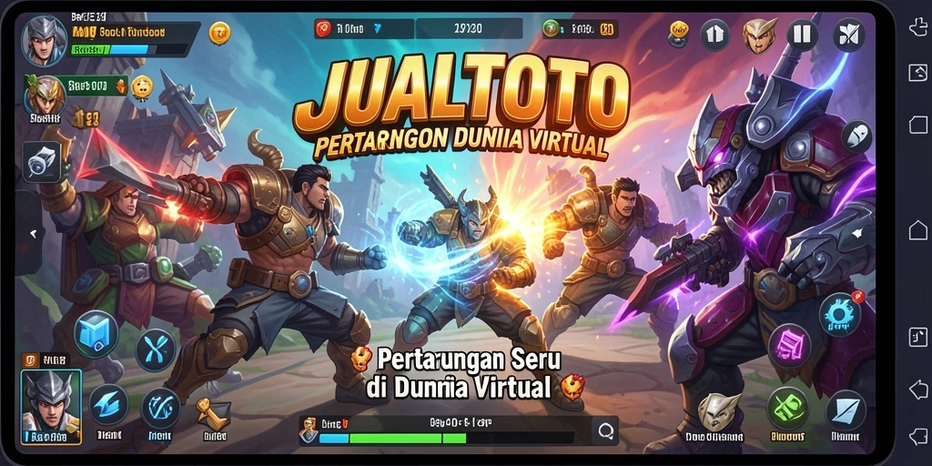 Gambaran gameplay seru dan penuh aksi di arena JUALTOTO.