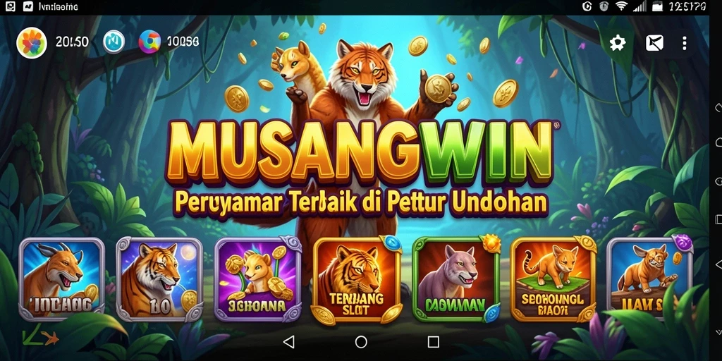 Screenshot MUSANGWIN menampilkan gameplay Slot yang seru dan mendebarkan.