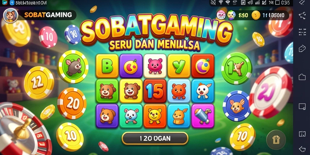 Tampilan menarik gameplay Bingo dalam SOBATGAMING yang seru.