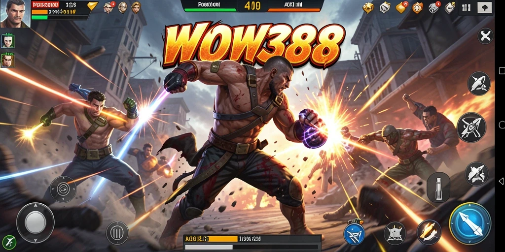Tampilan gameplay WOW388 yang mendebarkan dalam aksi penuh adrenalin.