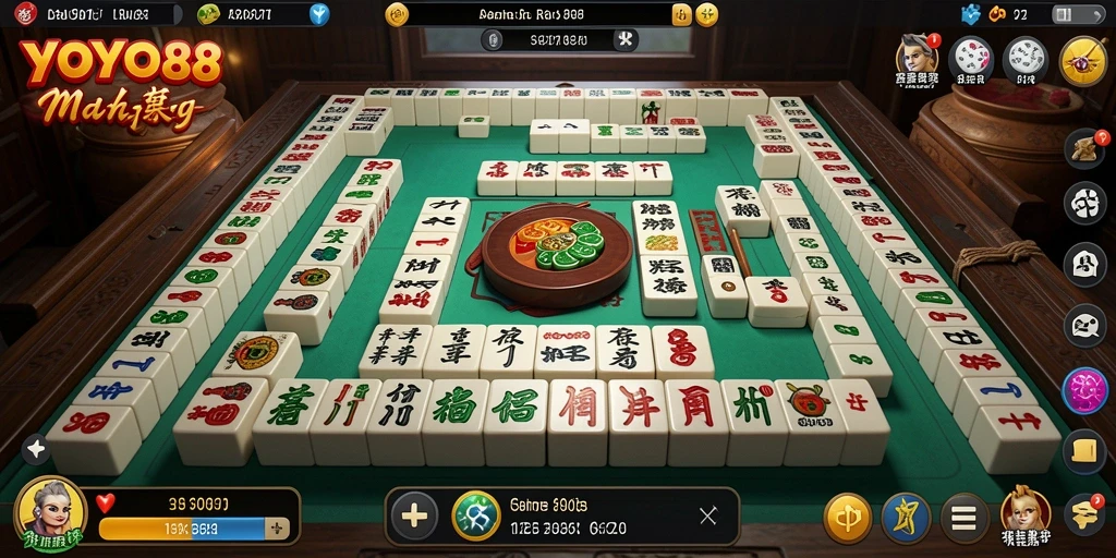 Tangkapan layar gameplay <strong>YOYO88</strong> menampilkan pengalaman seru bermain Mahjong.